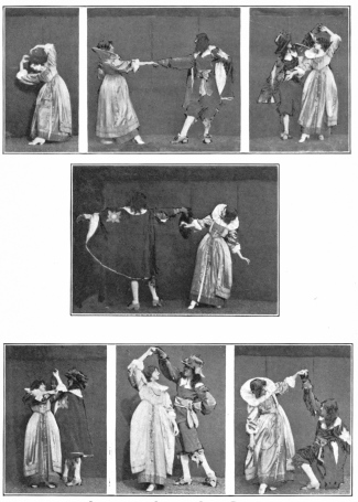 Image not available: Seventeenth Century Court Dances

The Saraband (1)—The Allemand (3)—The other groups are from the
Minuet—6 and 5 (in that order) represent the Mirror figure in the
Minuet de la Reine

To face page 54