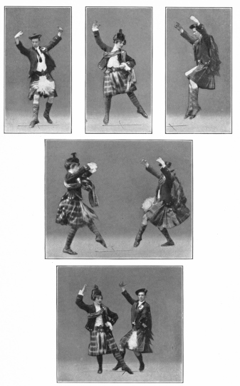 Image not available: Scotch “Sword Dance”

Miss Margaret Crawford and partner

The steps and jumps bring the feet as close to the sword as is possible
without touching it