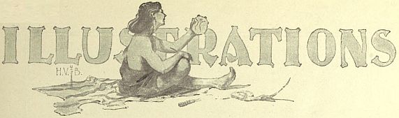 Illustrations with seated cave person over word