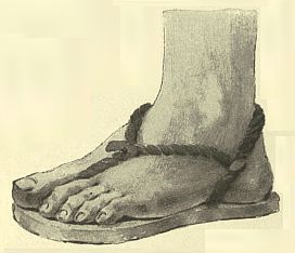 foot in sandal