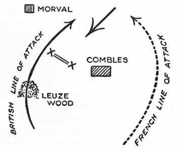 Illustration: Sketch of plan to take Combles