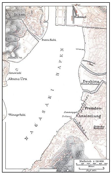 Plan von Nagasaki