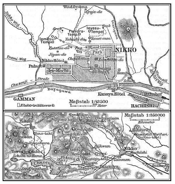 Nikkō und Umgebung.