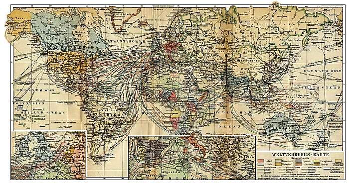 WELTVERKEHRS-KARTE.