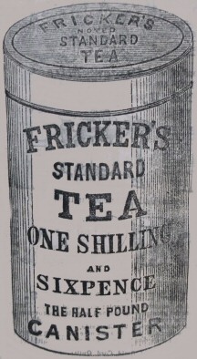Fricker’s standard tea in canister