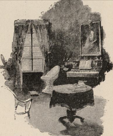Sitting-room containing portrait