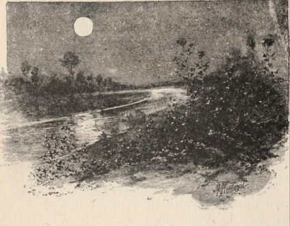 The moonlit river