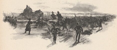 Cavalry patrols close by