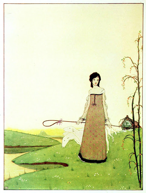 SHE WALKS&mdash;THE LADY OF MY DELIGHT&mdash;A SHEPHERDESS OF SHEEP