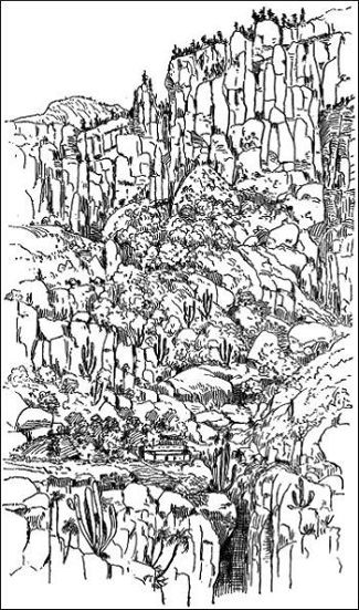 From Orange Plantation to Cumbra, or Crest of Mountain,
Six Thousand Feet. Looking backward.