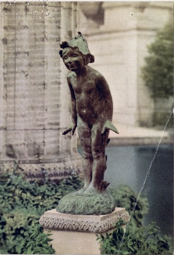 The dear little thing reminded us of spring rain, and
morning sunshine, and nooks in the woods where the first violets grow.
She is called “Wild Flower.”