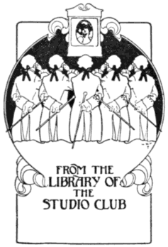 Book-plate of Library of the Studio Club