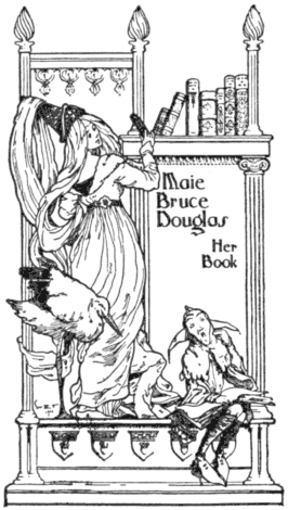 Book-plate of Maie Bruce Douglas