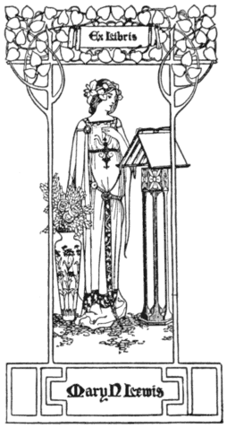 Book-plate of Mary N. Lewis