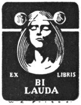 Book-plate of Bi Lauda