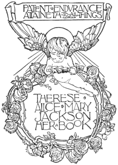 Book-plate of Therese Alice Mary Jackson