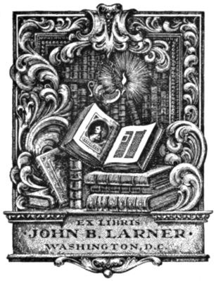 Book-plate of John B. Larner