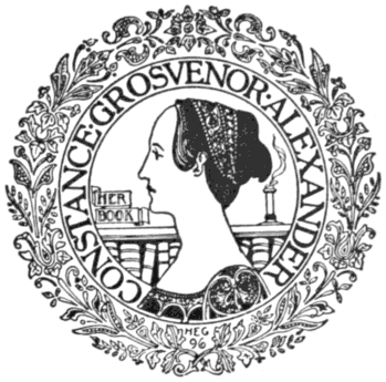 Book-plate of Constance Grosvenor Alexander