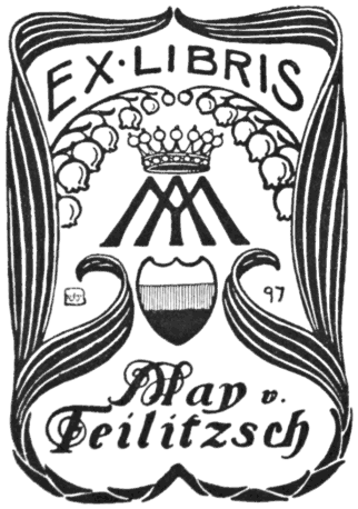 Book-plate of May v. Feilitzsch