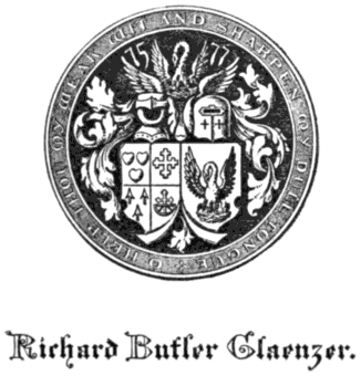 Book-plate of Richard Butler Glaenzer