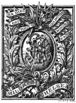 Book-plate of Mildred Chelsea