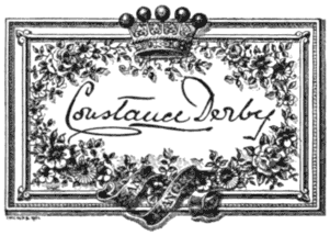 Book-plate of Constance Derby