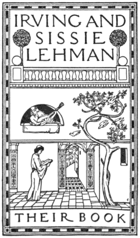 Book-plate of Irving and Sissie Lehman