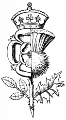 Image not available: ROSE AND THISTLE.

(Badge of James I.)