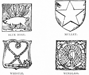 Image not available: BLUE BOAR.

MULLET.

WHISTLE.

WINDLASS.

(Badges of the De Veres.)