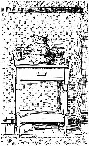 drawing of washstand