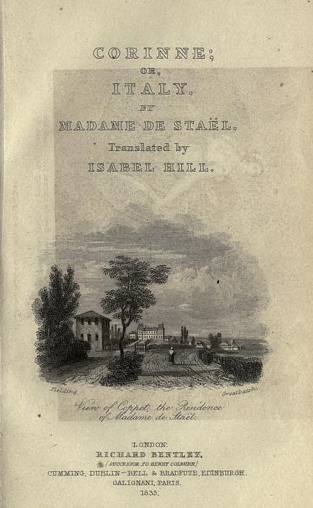 The Project Gutenberg eBook of Corinne; or Italy , by Madame De Staël.