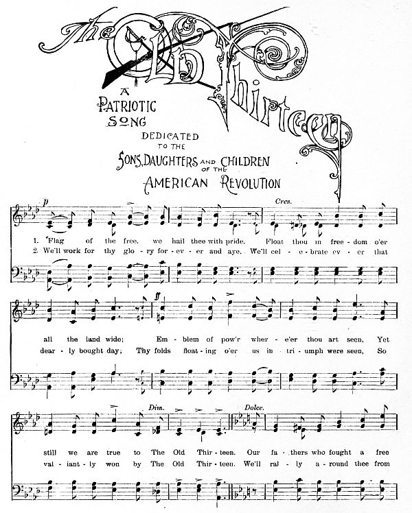 First page of music