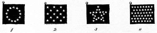 flags 1-4 with stars
