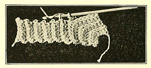 photograph showing picking up stitches