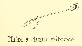 Make 5 chain stitches.