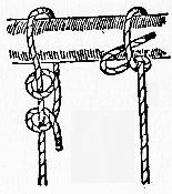 diagram of knots tied over stick
