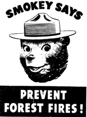 SMOKEY SAYS PREVENT FOREST FIRES!