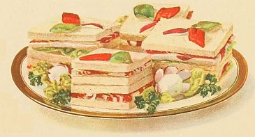 plate of sandwiches