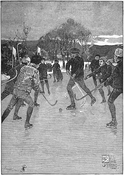 boys playing hockey