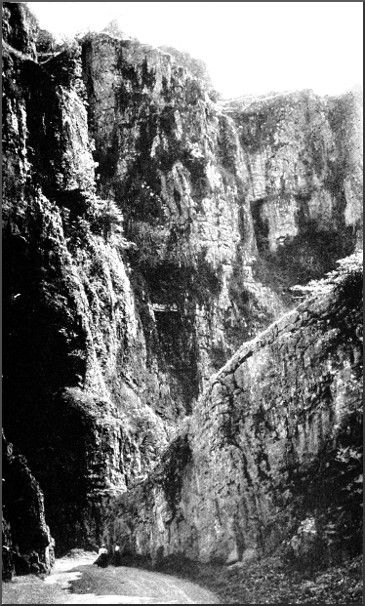 THE GREAT GORGE OF CHEDDAR. Photo by Dawkes & Partridge, Wells.