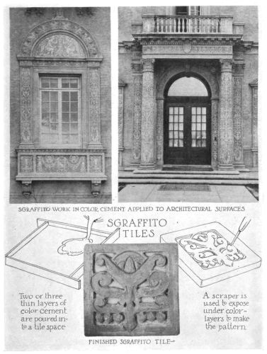Image unavailable: Sgraffito Tile and Sgraffito in Architecture