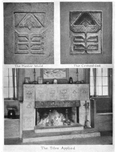Image unavailable: Color Cement Tiles for the Fireplace