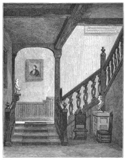 Image unavailable: STAIRCASE IN AUTHOR’S RESIDENCE, CHESTER.