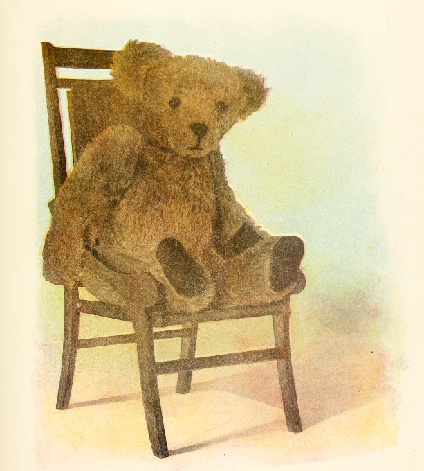 bear on chair