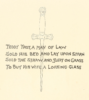 poem with sword behind
