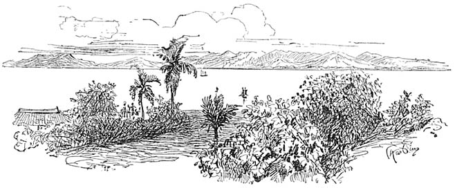 Aussicht von Jalajala auf die Insel Talim.