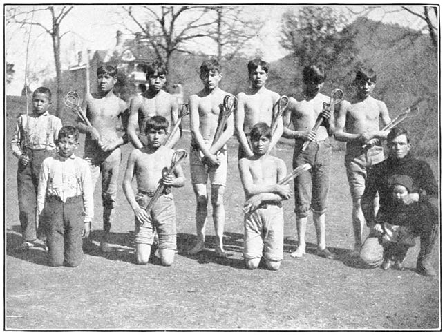 A Cherokee Indian Ball Team.