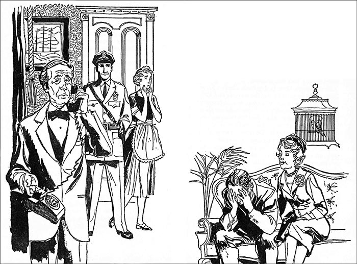 Thurman Dorn sat crumpled in a chair, head
bent.