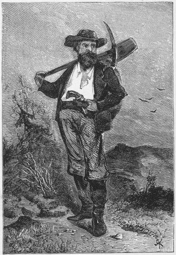 Image unavailable: PROSPECTING THE GROUND.