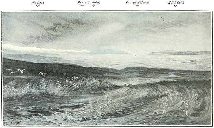 Fig. 108. Plain of Alashkert from the Slopes of Aghri Dagh.